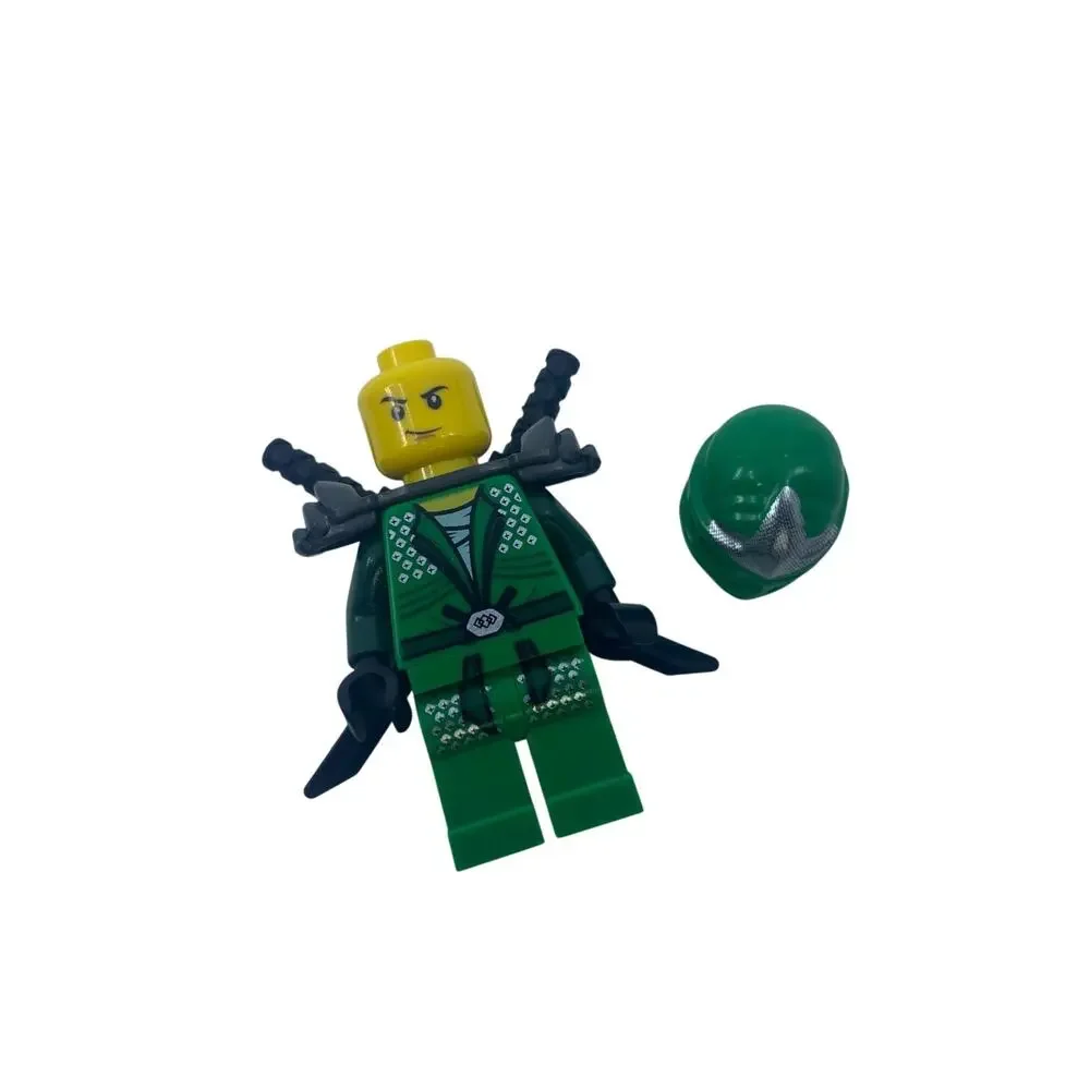 LEGO Ninjago Lloyd ZX Green Ninja Minifigure njo0065 Shoulder Armor + Spinner